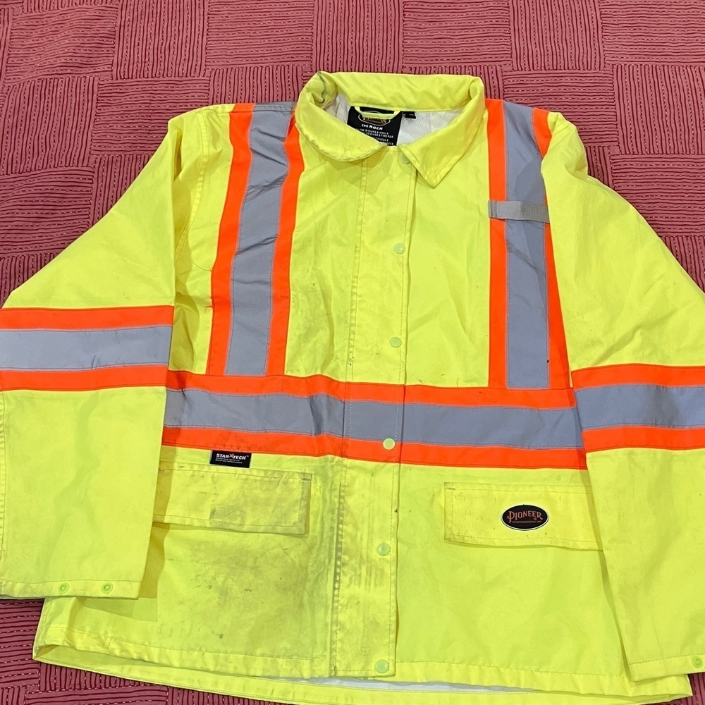 PIONEER 2XL Men's high visibility Raincoat reflective gear